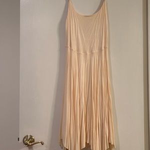 Light peach, midi dress